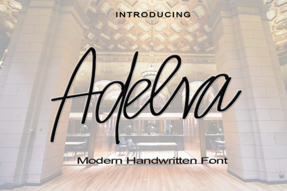 Adelva: A Script Font for Modern Elegance