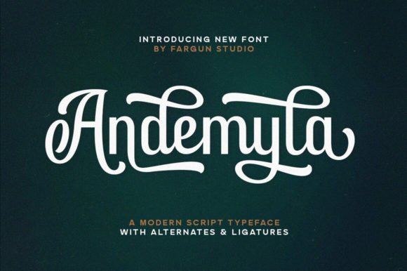 Andemyla: A Modern Script Font for Authentic Design