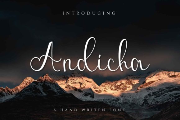 Andicha: A Script Font for Modern, Elegant Design