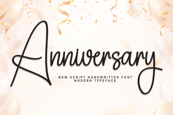 Anniversary Font: A Stylish Script for Elegant Design