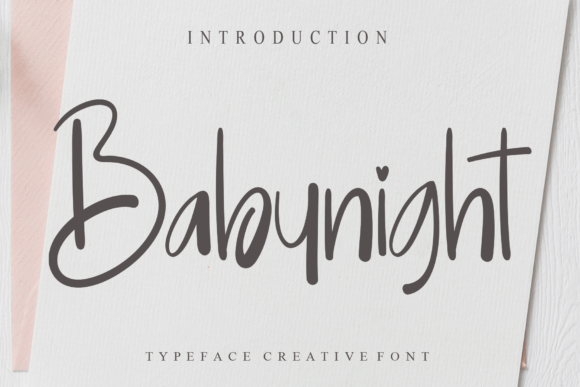 Babynight: An Elegant Script Font for Modern Projects