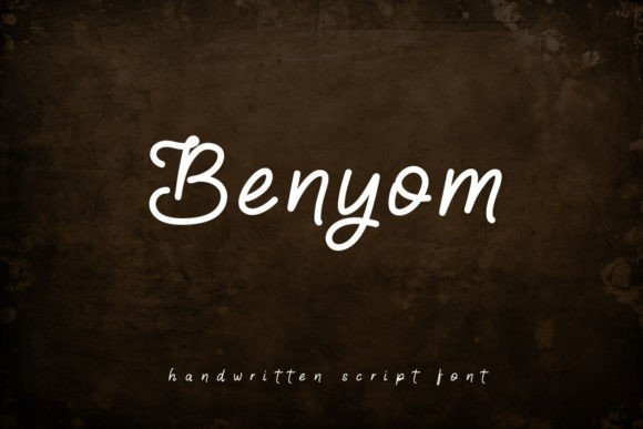 Benyom: A Handwritten Font for Authentic Projects