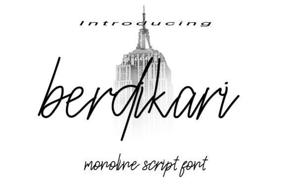 Berdikari: A Script Font for Modern, Elegant Design