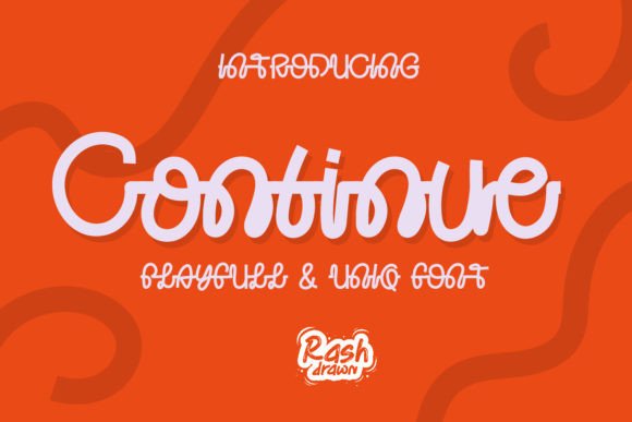 Continue: The Monoline Script Font for Modern Creators