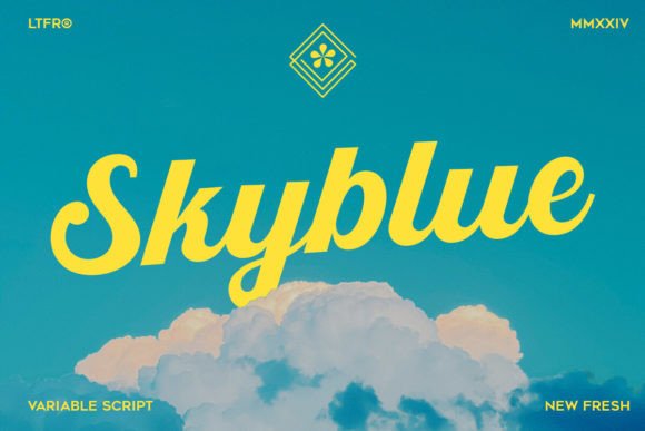 Discover the Elegance of Skyblue: A Modern Script for Authentic Brands