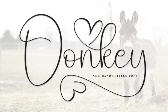 Donkey: The Handwritten Font with Effortless Elegance