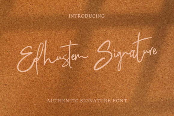 Edhustem Signature: A Modern Script for Creative Brands