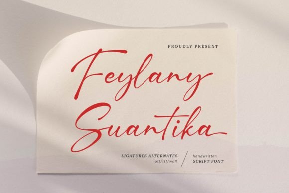 Feylany Suantika: A Handwritten Script for Authentic Branding