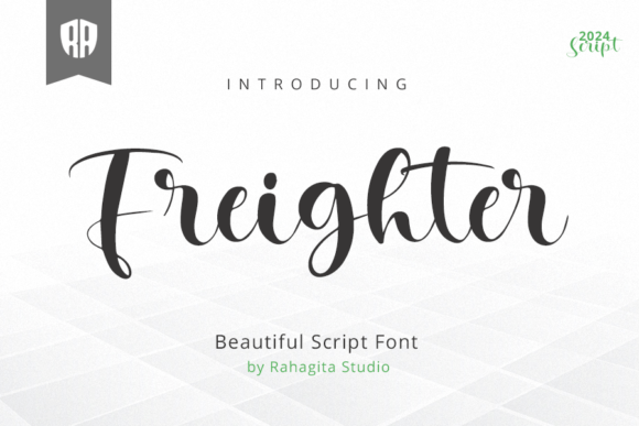 Freighter: Soaring with a Script Font Inspired by the Sky