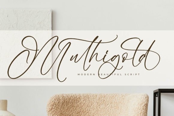 Muthigold: A Modern Script for Elegant Branding