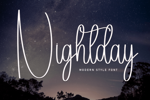 Nightday: A Script Font for Modern Elegance
