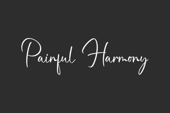 Painful Harmony: A Handwritten Font That Feels Authentic