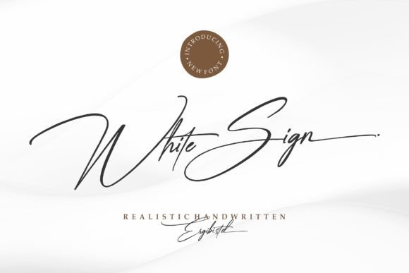 White Sign: A Script Font for Elegant, Handwritten Designs